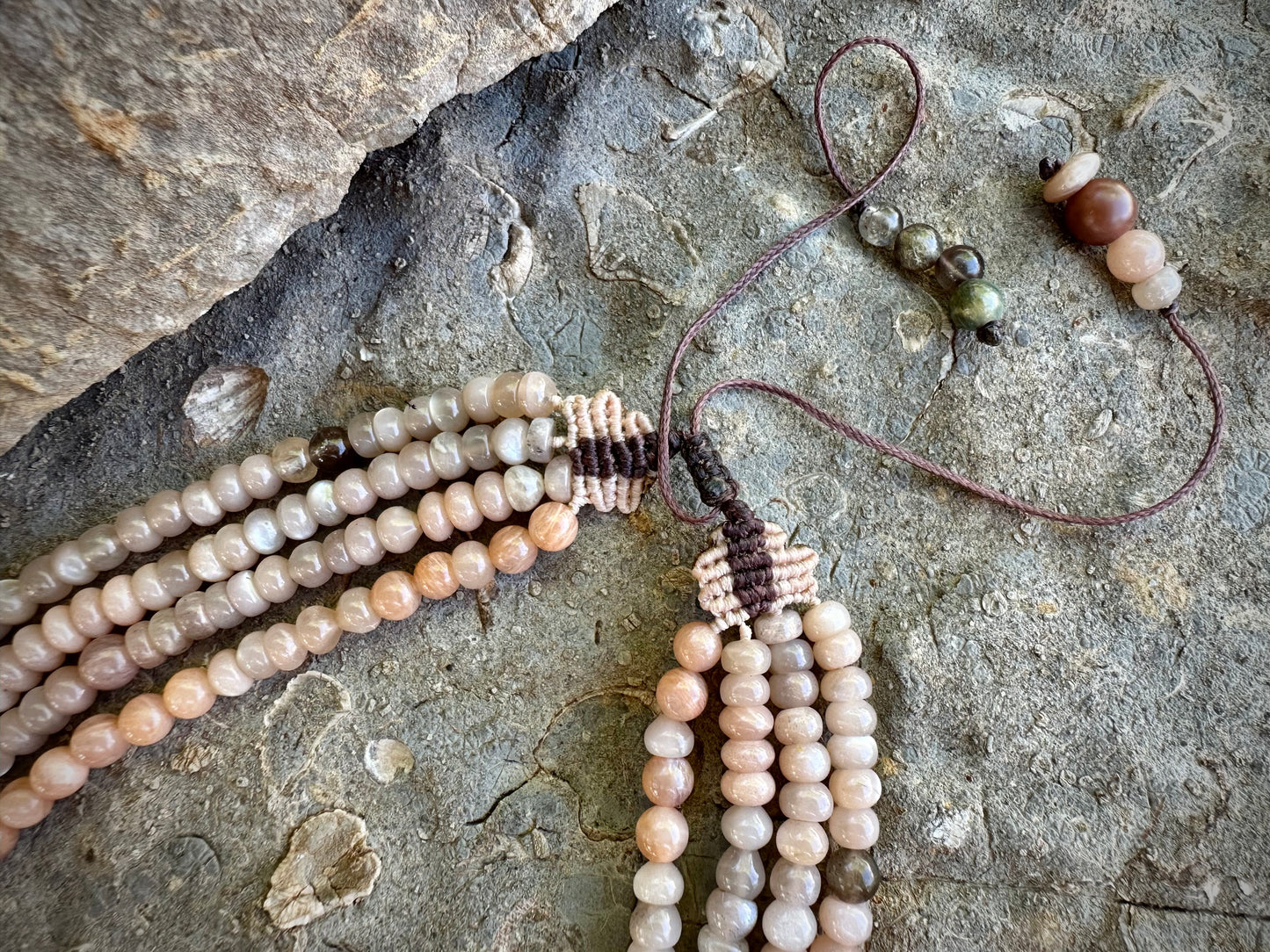 Custom listing for Anne-Marie - Lemurian quartz four strand