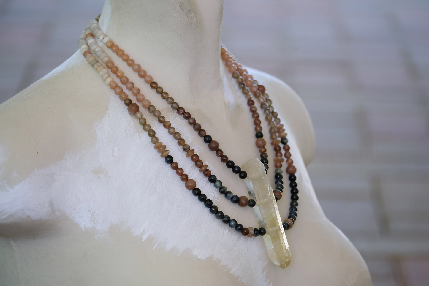 Citrine & Cat Eye Adornment
