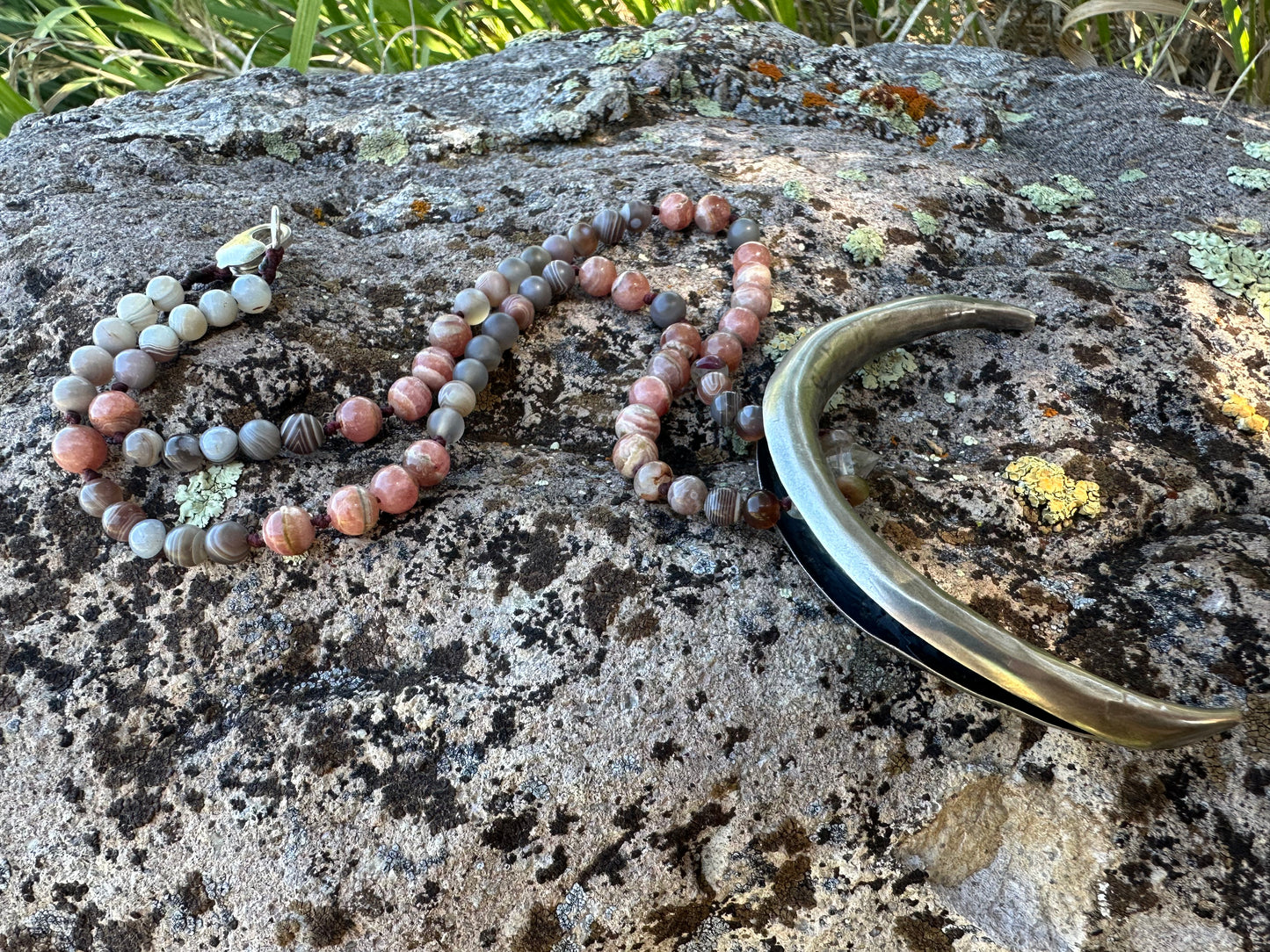 Rhodochrosite Luna Adornment