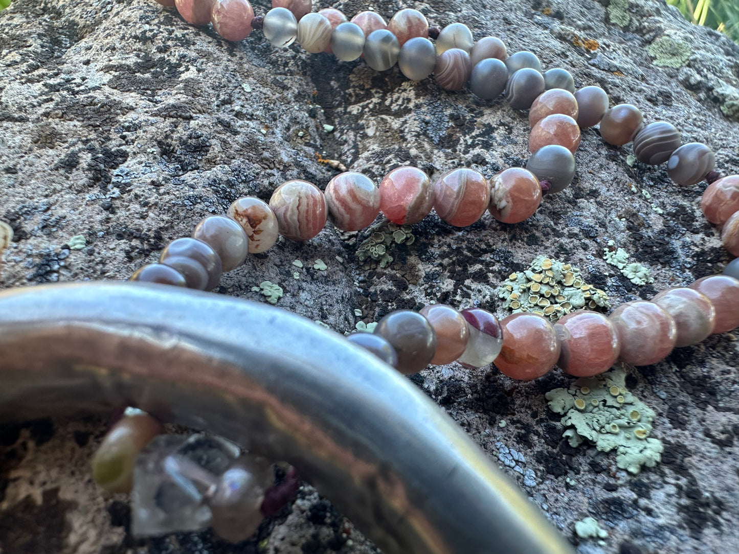 Rhodochrosite Luna Adornment