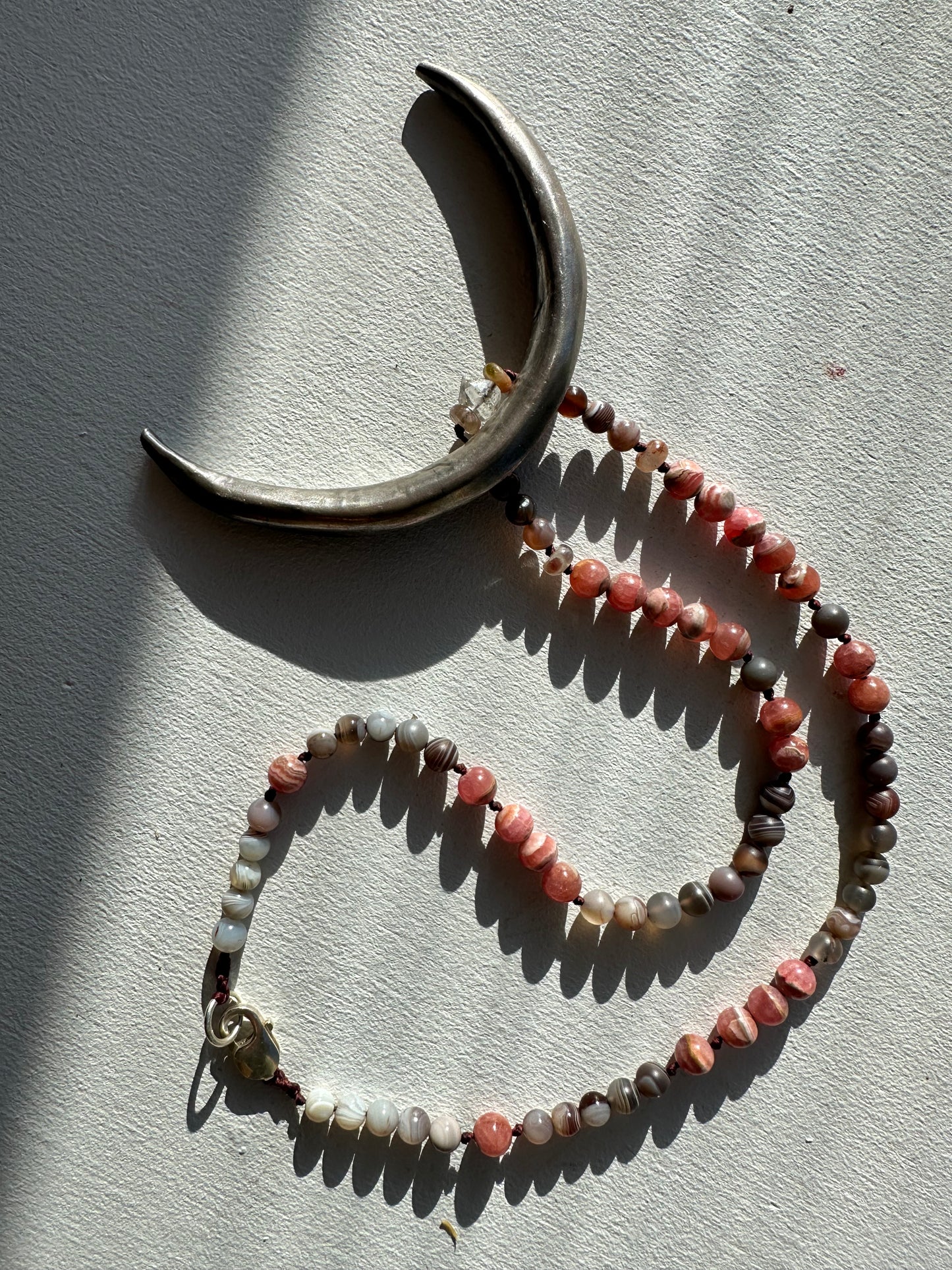 Rhodochrosite Luna Adornment