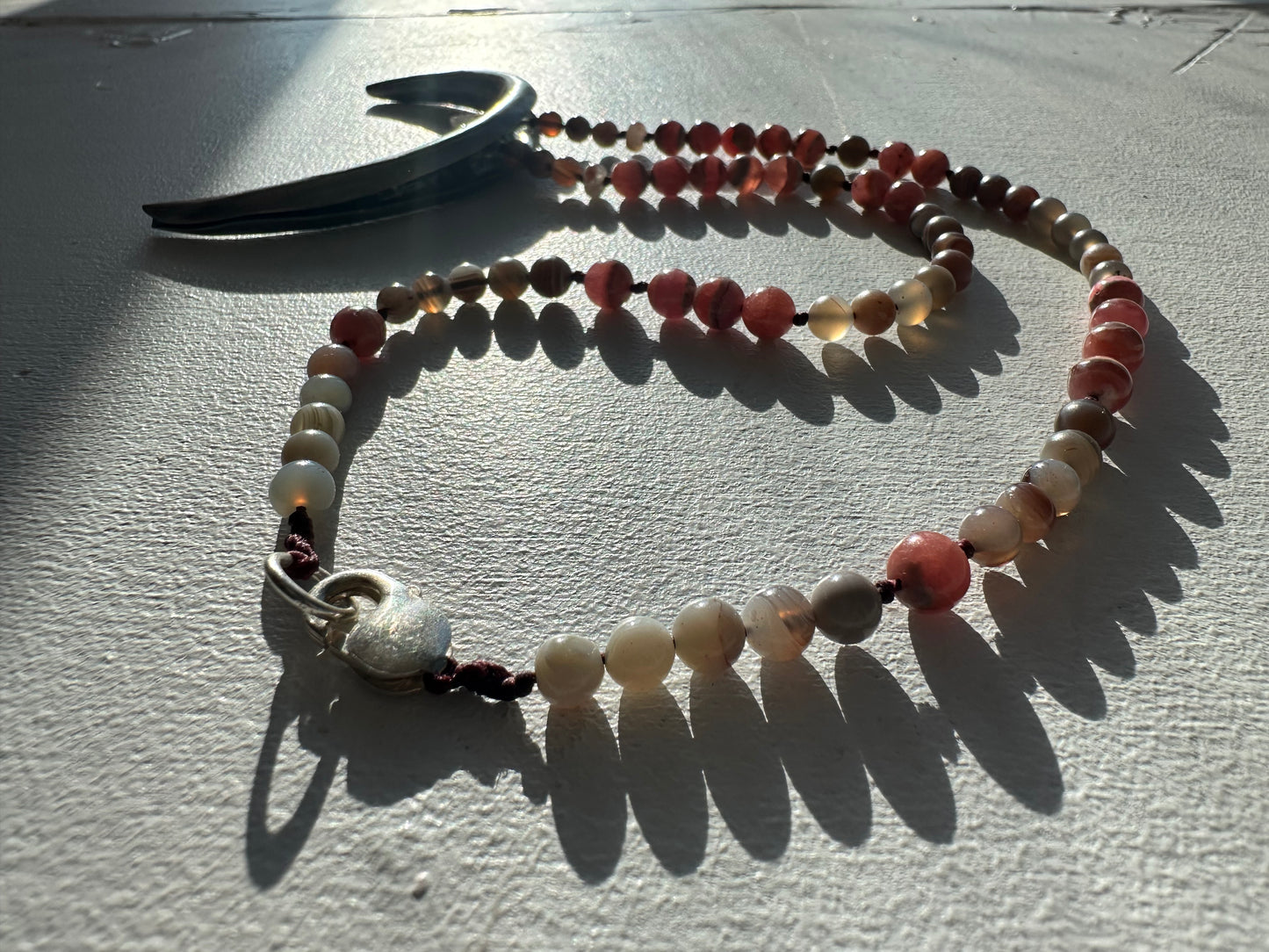 Rhodochrosite Luna Adornment