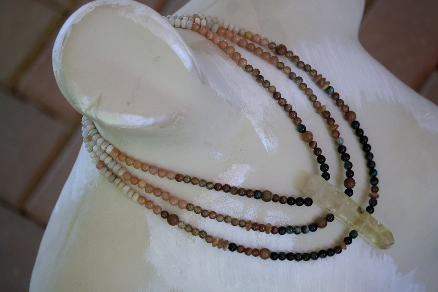 Citrine & Cat Eye Adornment