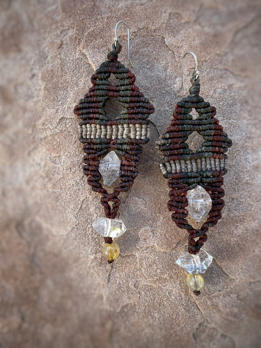 Tibetan Quartz Ear Sculptures